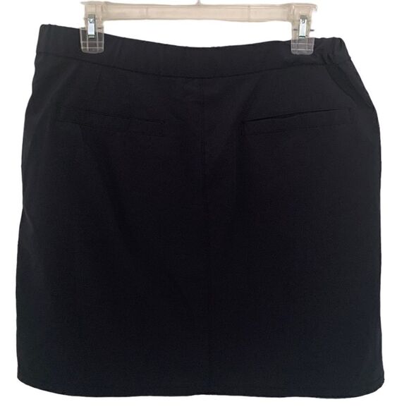 Lee Relaxed Fit Elastic Waist Tie Navy Blue Performance Skirt Sz M/L - Picture 2 of 6